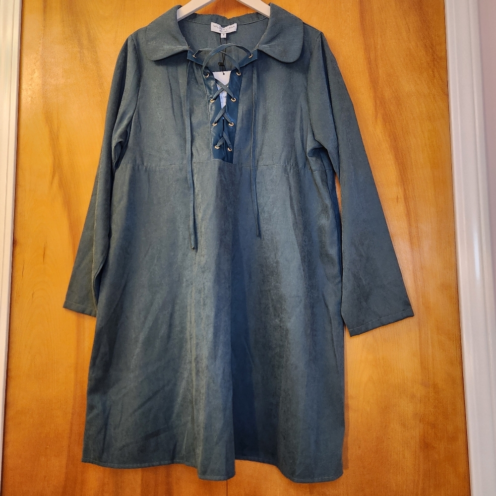 Taylor Tillman Women's Kinsley Dress in Deep Turquoise, Size S, $218 NWT